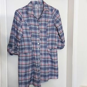Blue Sky Plaid Shirt